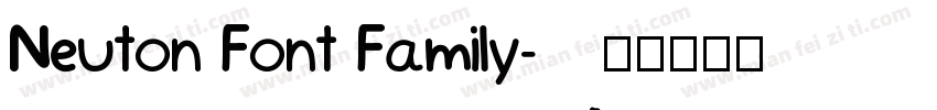 Neuton Font Family字体转换